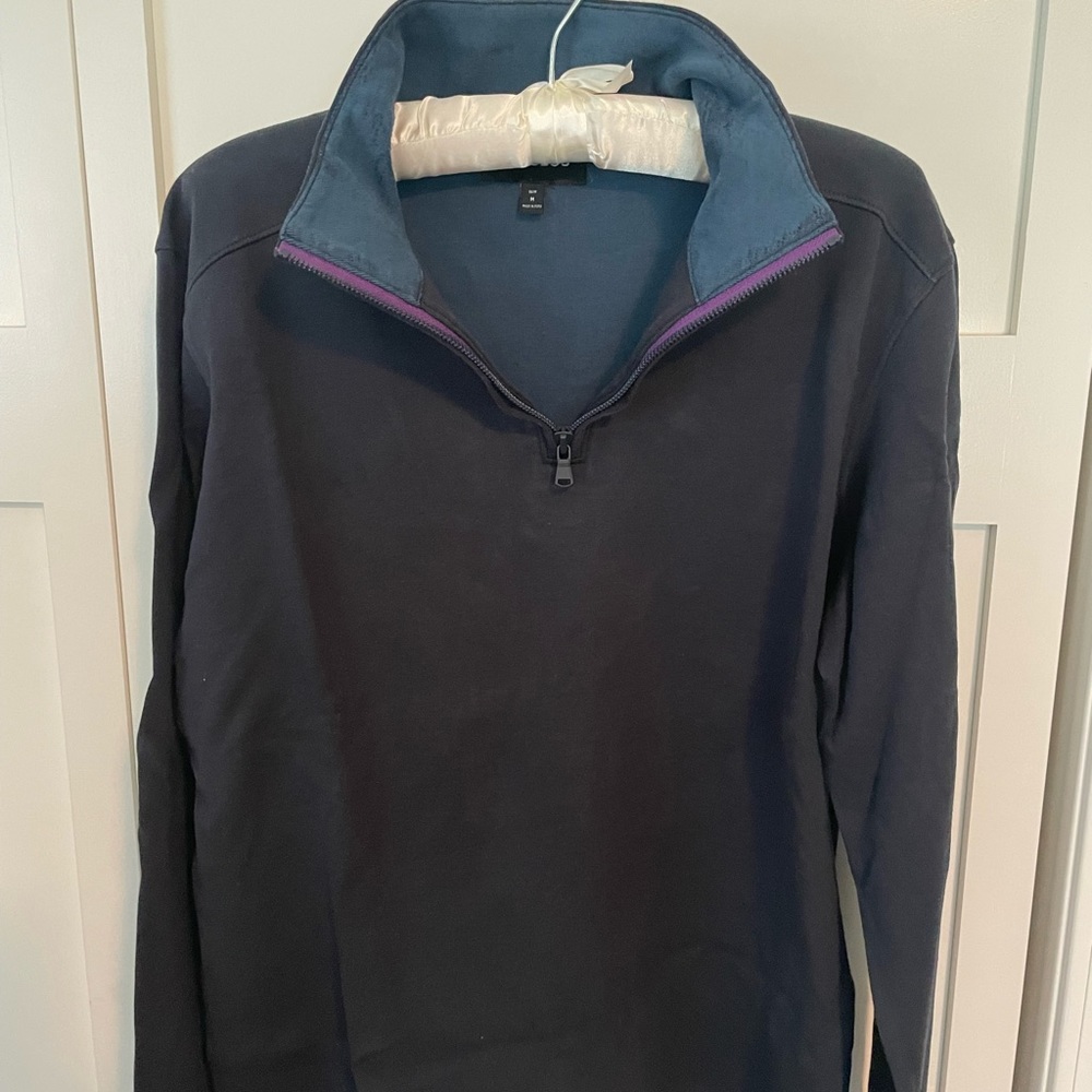 Bonobos Slim Navy Blue Long Sleeve Pullover